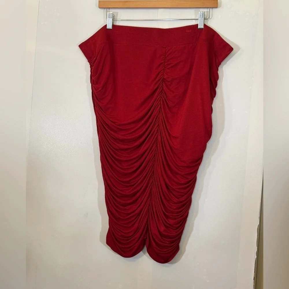 Torrid‎ Midi Super Soft Shirred Pencil Skirt Size 3X